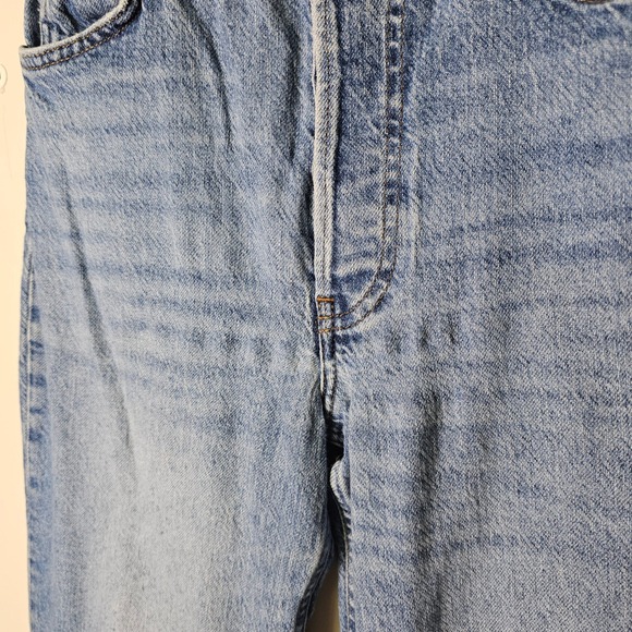 Reformation Jeans Cynthia High Rise Button Fly‎ Denim Light Wash Malta Size 26 - Picture 4 of 11